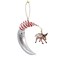Italian Ornaments 6.0 Inch Cow Jumped Over The Moon Christmas Tree Ornament , Ornament Italian Nursery Rhyme